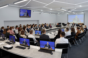 Лицеисты ВГУ стали участниками открытого урока с Александром Лукашенко