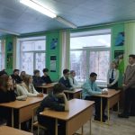 Встреча с учащимися 9 классов «Средней школы имени М.В. Октябрьской г.п. Лиозно»